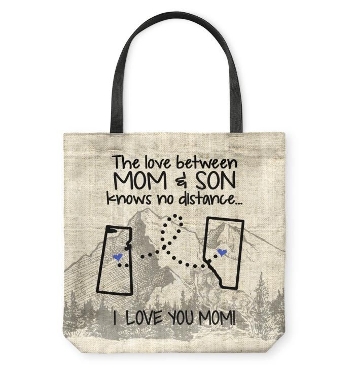 Alberta Saskatchewan The Love Between Mom And Son Tote Bag