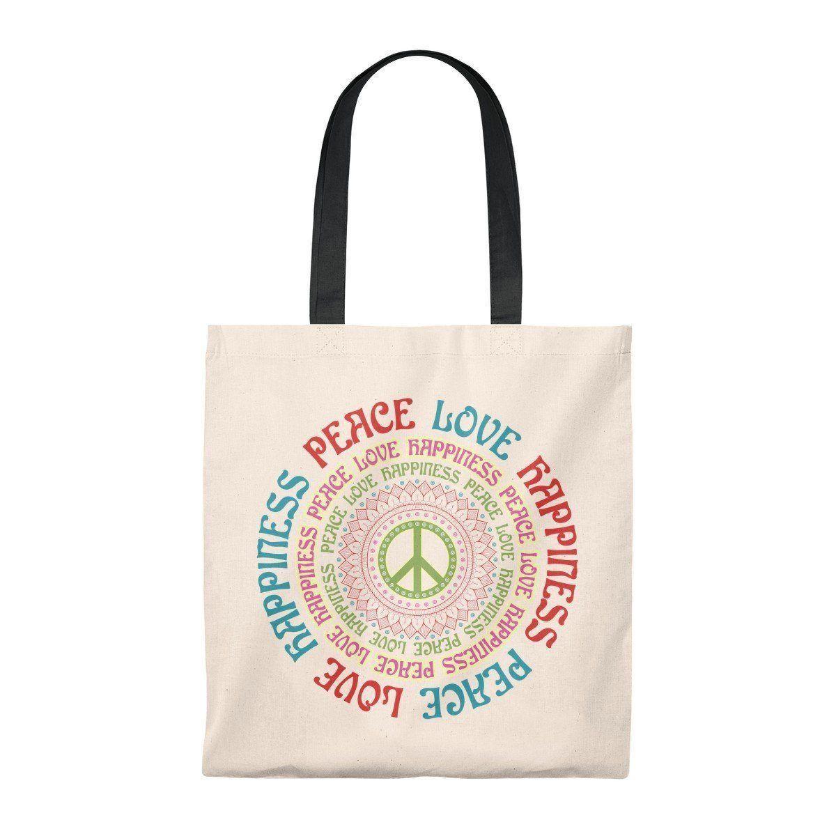 Peace Love Happiness Gift For Girls Tote Bag