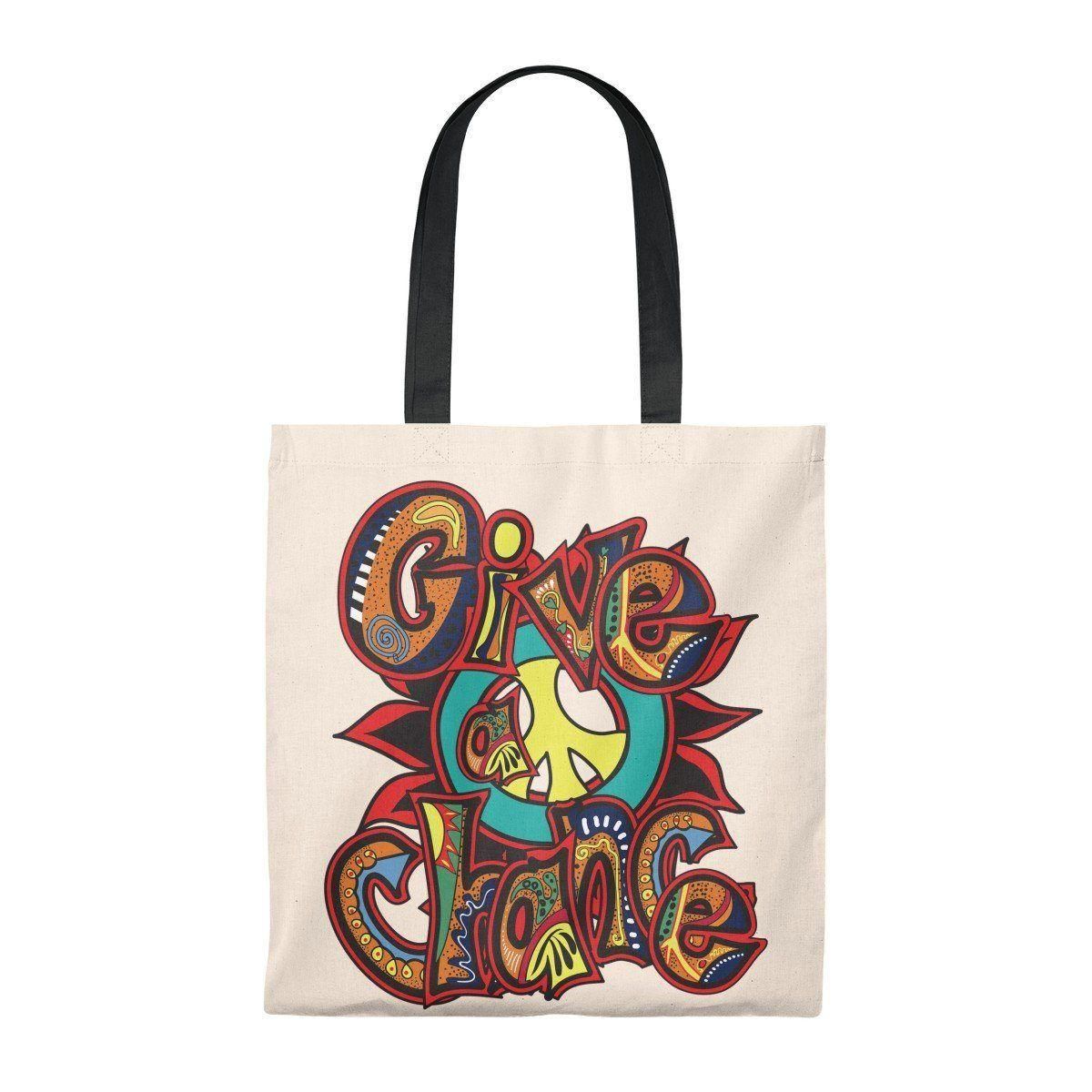 Give Peace A Chance Printed Tote Bag