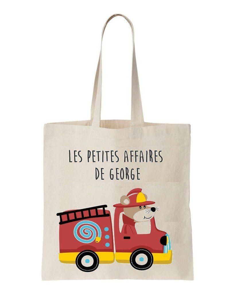Cute Child Fireman Printed Tote Bag Gift For Friends