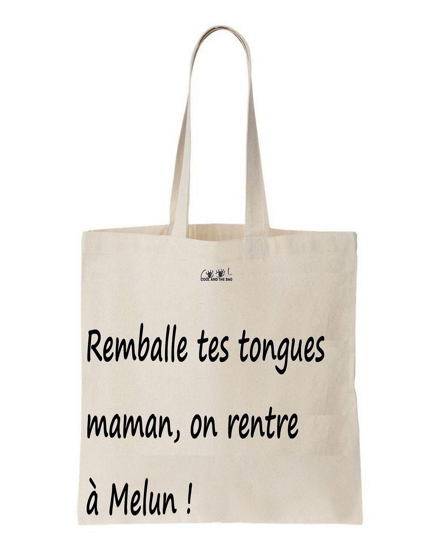 Remballe Tes Tongues Maman Printed Tote Bag Birthday Gift For Girls