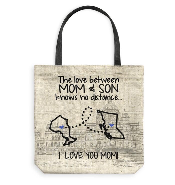 British Columbia Ontario Love Mom And Son Tote Bag