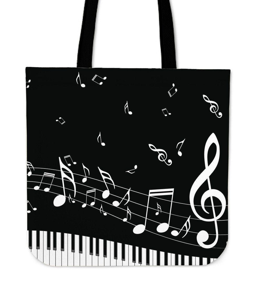 Flying Melodies Classic Piano Music Tote Bag