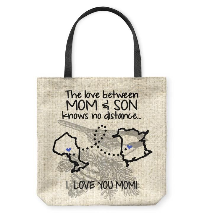 New Brunswick Ontario The Love Between Mom And Son Tote Bag