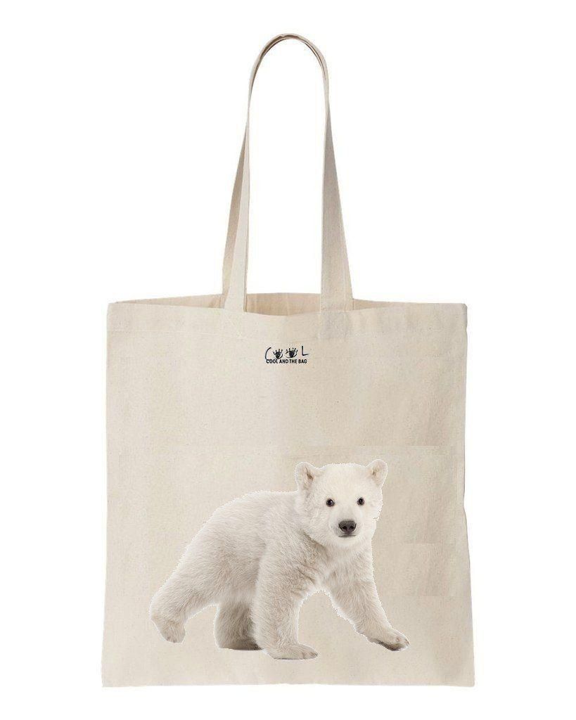 Polar Bear Printed Tote Bag Birthday Gift For Girls