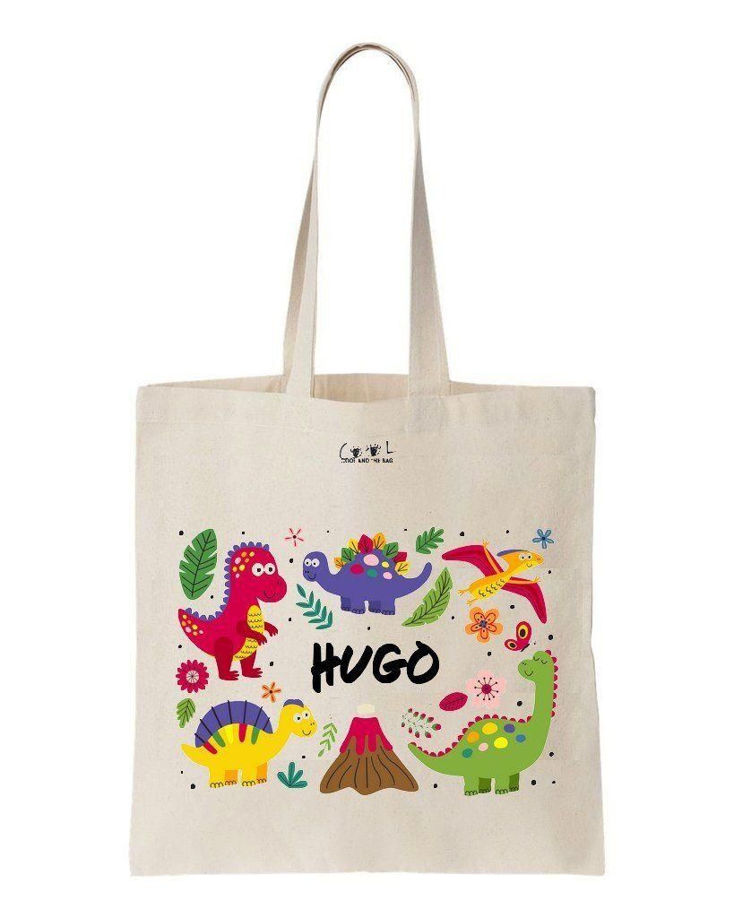 Colorful Cartoon Animal Hugo Printed Tote Bag Birthday Gift For Girl