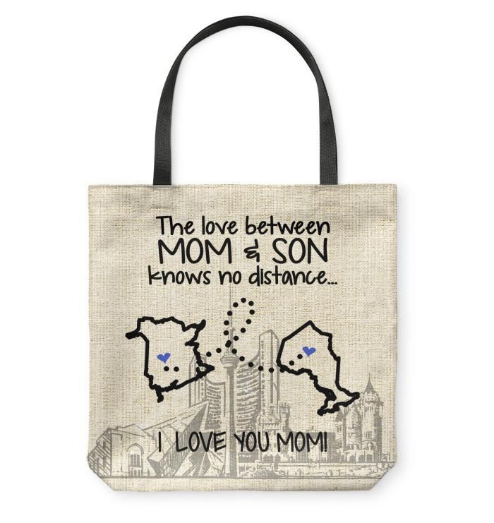 Ontario New Brunswick Love Between Mom And Son Tote Bag