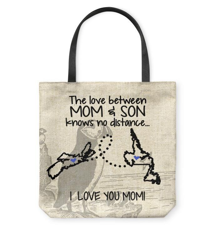 Newfoundland Labrador Nova Scotia Love Between Mom And Son Tote Bag