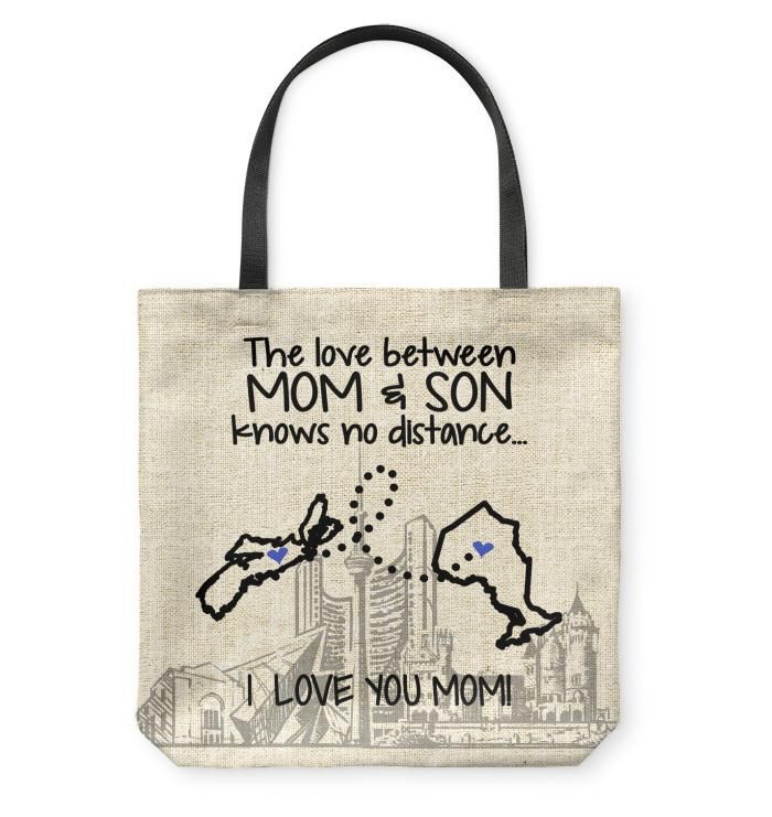 Ontario Nova Scotia The Love Between Mom And Son Tote Bag