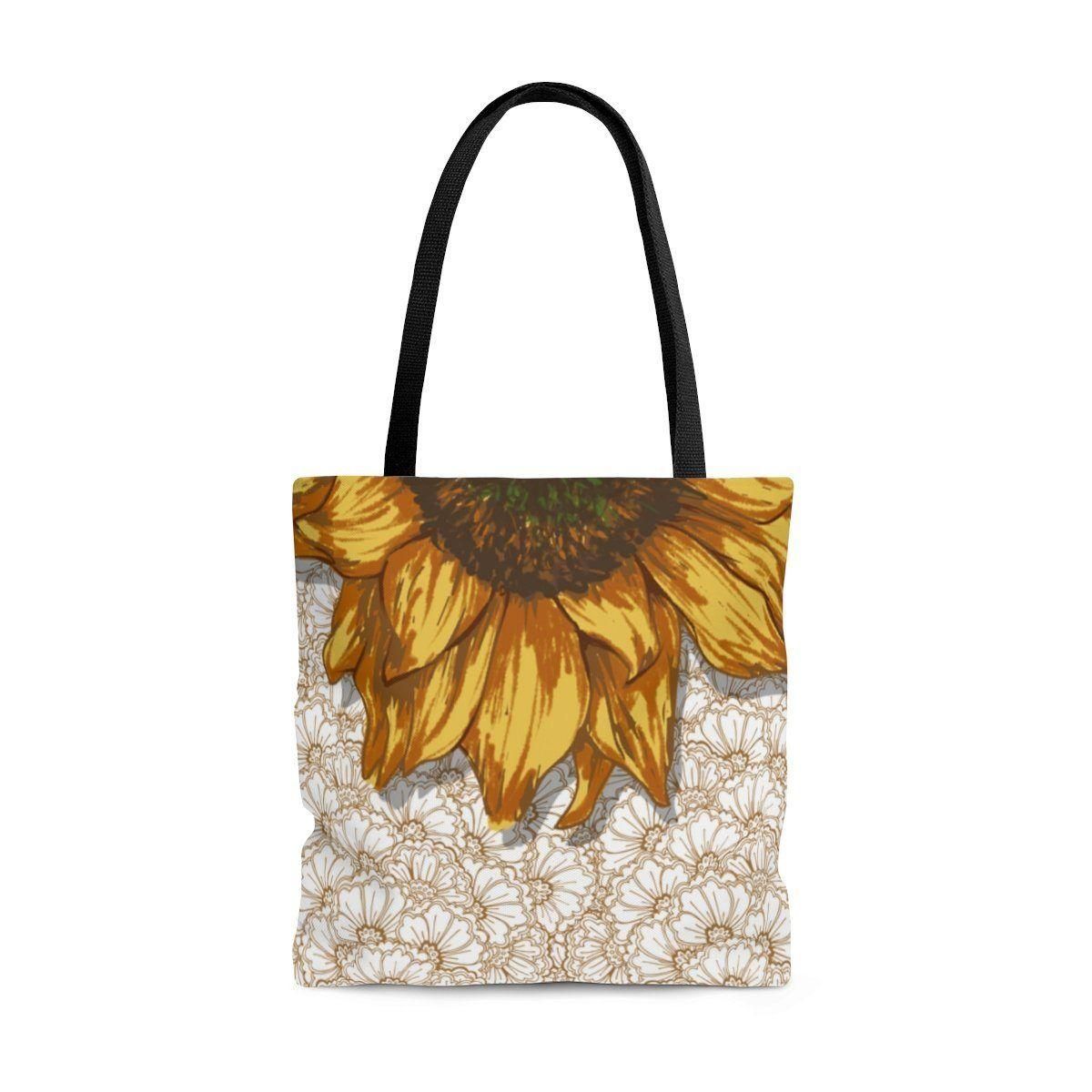 Sunny Day Sunflowers Printed Tote Bag