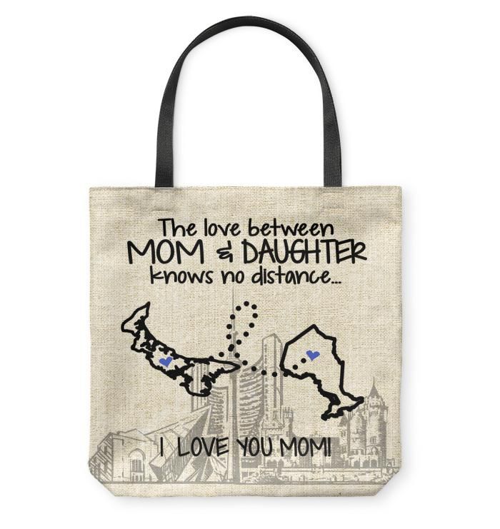 Ontario Prince Edward Island Love Between Mom And Daughter Tote Bag