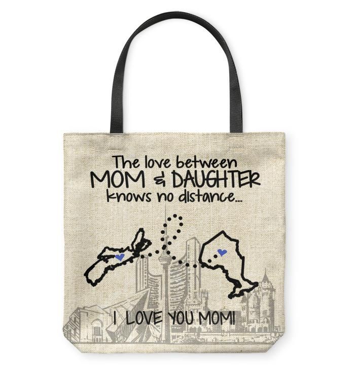 Ontario Nova Scotia Love Between Mom And Daughter Tote Bag