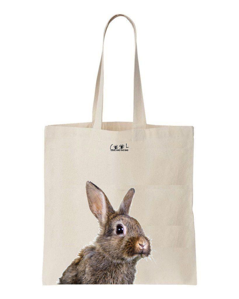 Lovely Rabbit Printed Tote Bag Gift For Rabbit Lovers