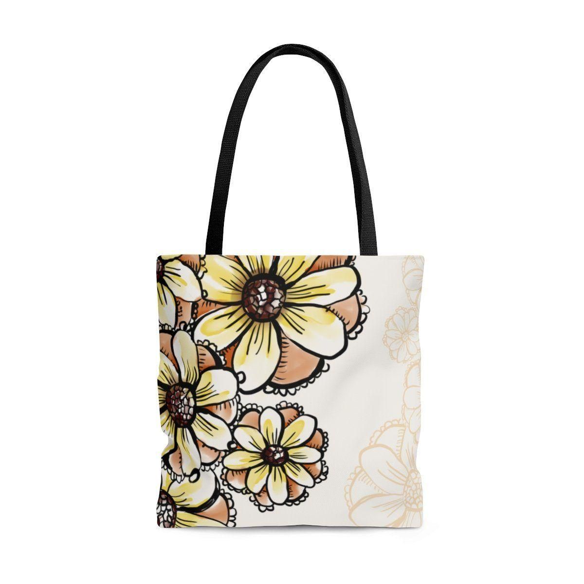 Beautiful Boho Floral Printed Tote Bag