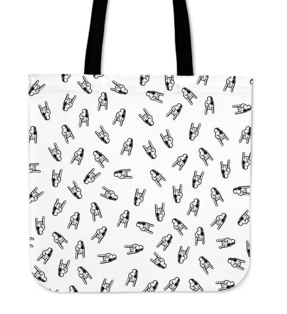 Small Sign Of The Horns Tote Bag