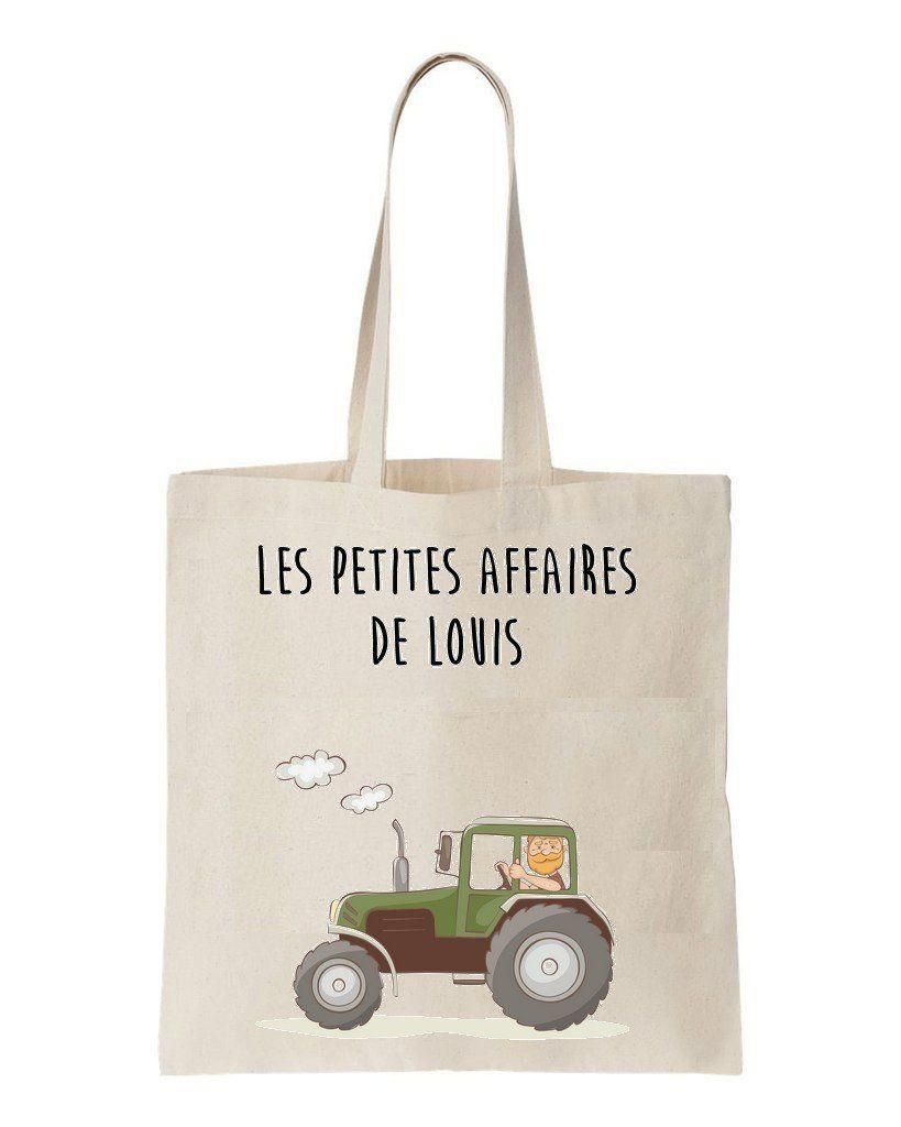 Farm Vehicle With Cloud Printed Tote Bag Birthday Gift For Farmer