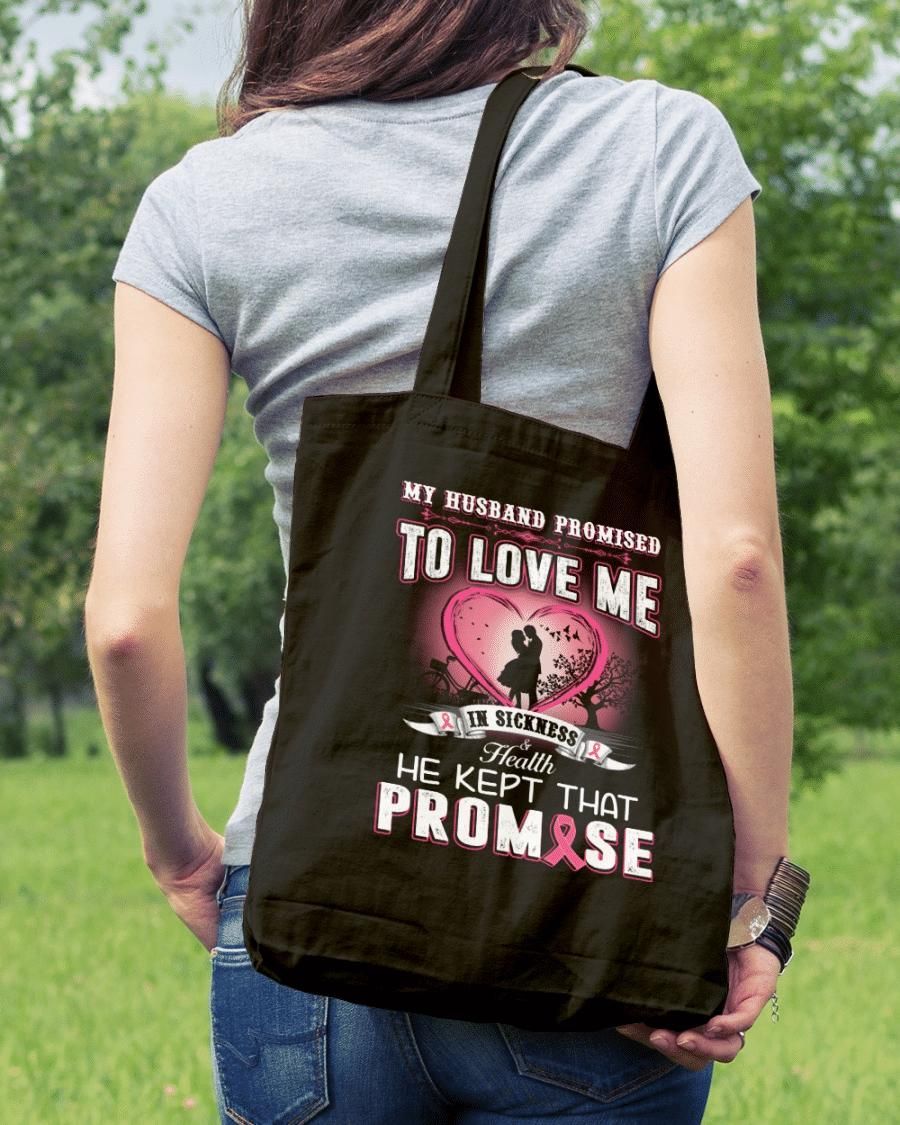 He Kept That Promise, Pink Ribbon Tote Bag