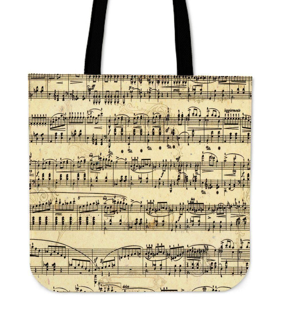 Sheet Music For Music Lovers Tote Bag