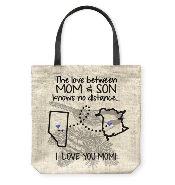 New Brunswick Alberta The Love Between Mom And Son Tote Bag