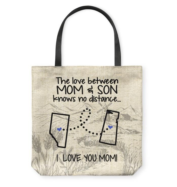 Saskatchewan Alberta Love Between Mom And Son Tote Bag