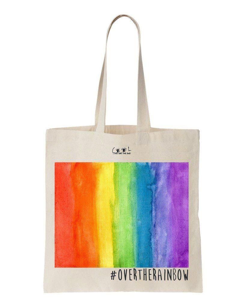Over The Rainbow Printed Tote Bag Birthday Gift For Women