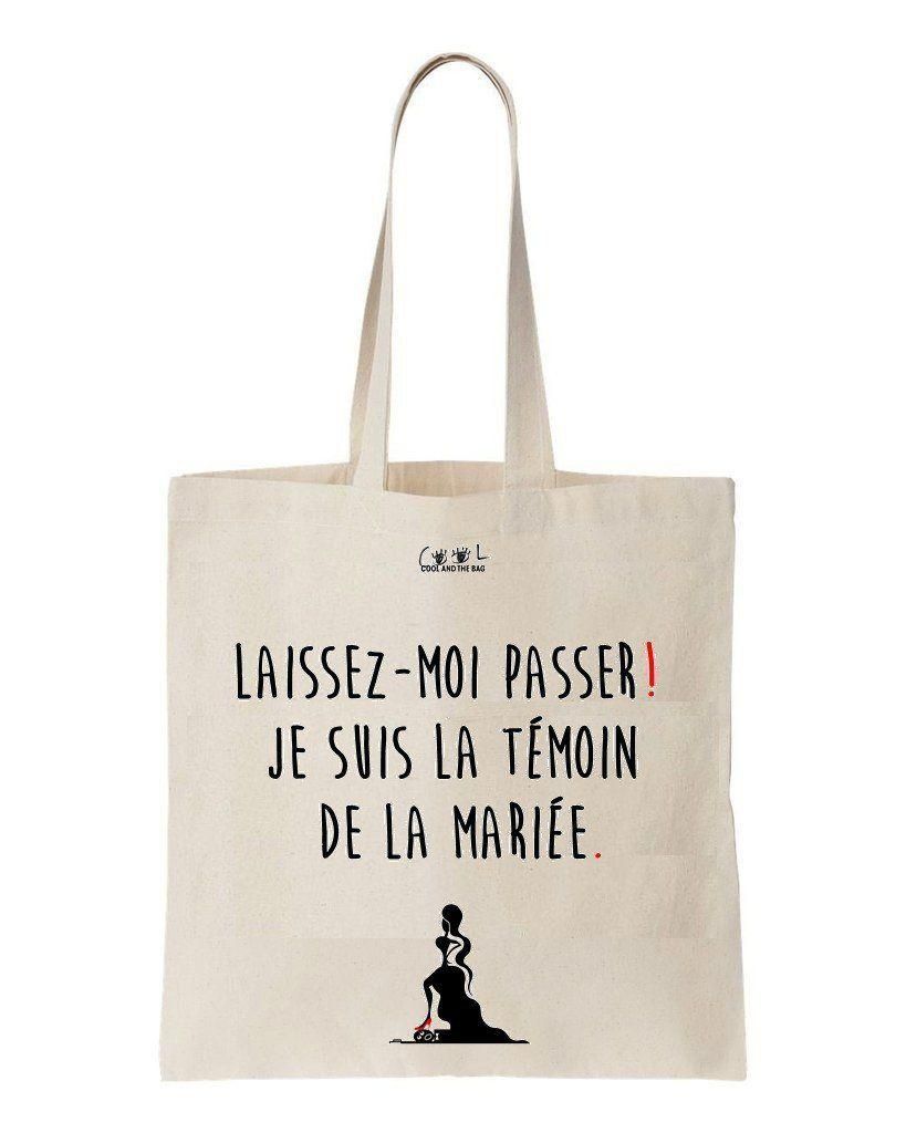 Laissez-Moi Passer Je Suis La Tmoin De La Marie Printed Tote Bag
