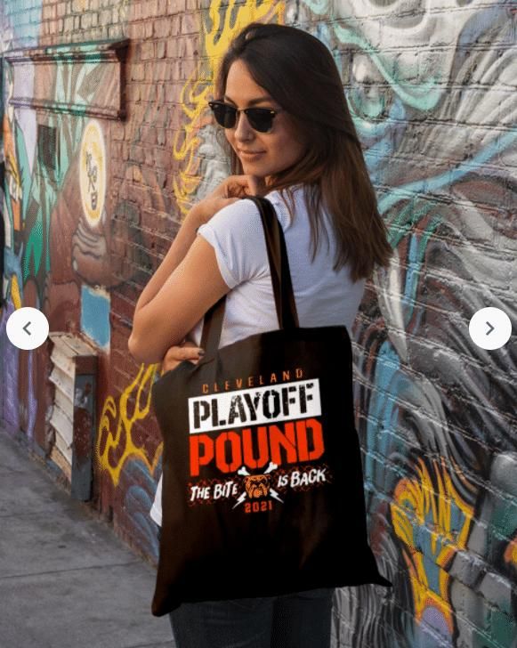 Cleveland Pound The Bite Is Back Printed Tote Bag