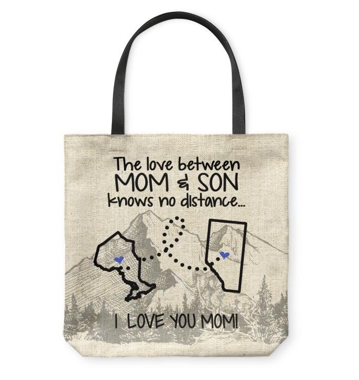 Alberta Ontario The Love Between Mom And Son Tote Bag
