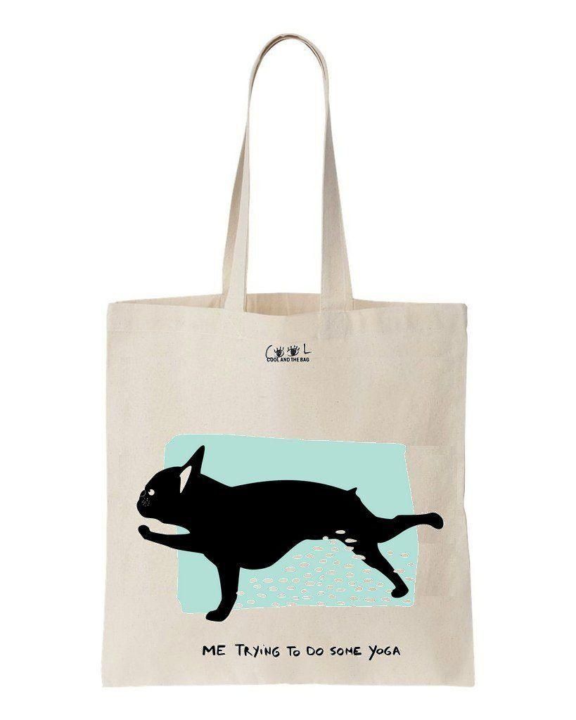 Me Trying To Do Some Yoga Gift For Yoga Lovers Printed Tote Bag