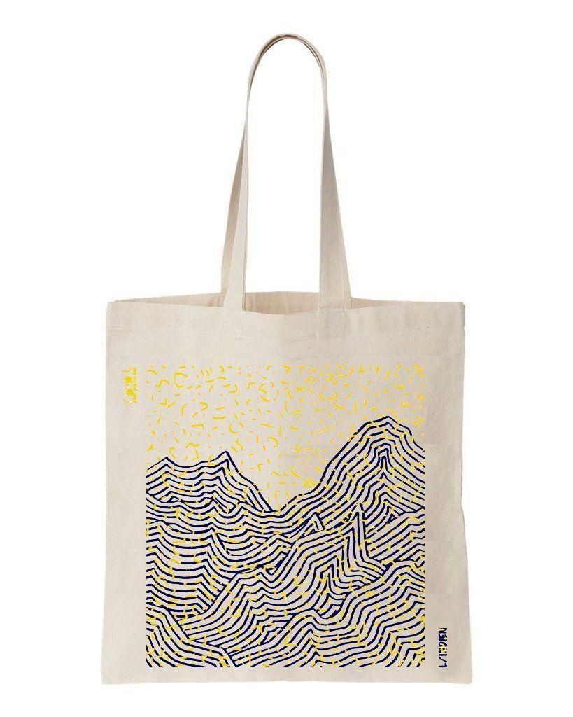 Golden Snow Printed Tote Bag Gift For Friends