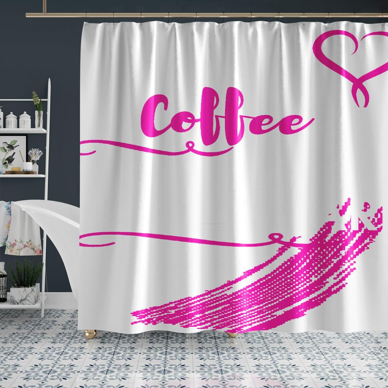 You Can Tackle Anything With Coffee And Tupperware Shower Curtain