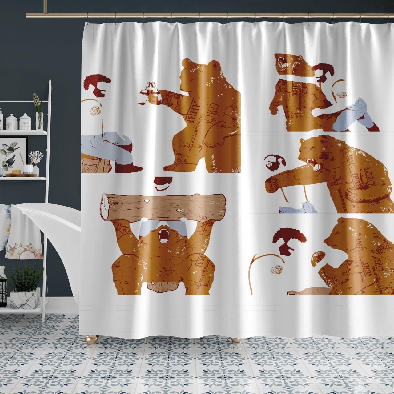 The Life Of A Bearded Man Shower Curtain