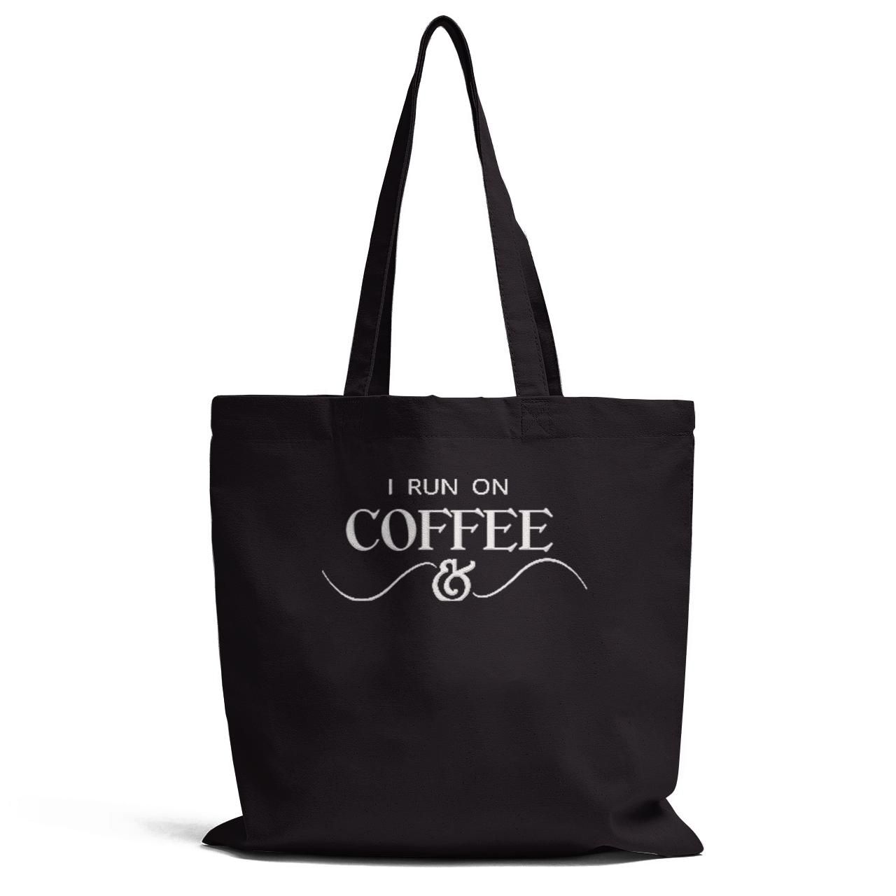 I Run On Coffee Tote Bag