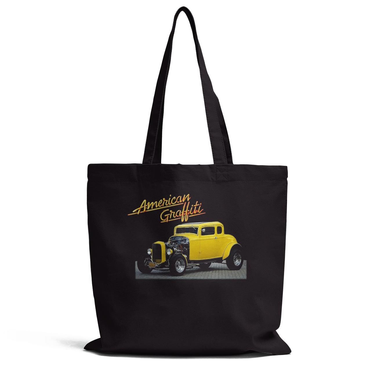 American Graffiti Yellow Car Tote Bag