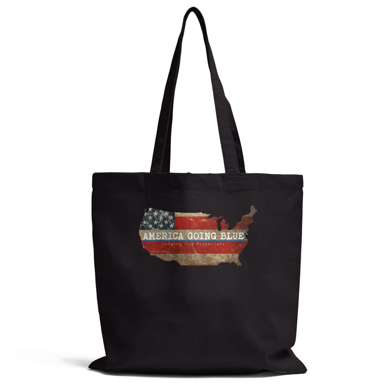 America Going Blue Serving Our Protectors Tote Bag