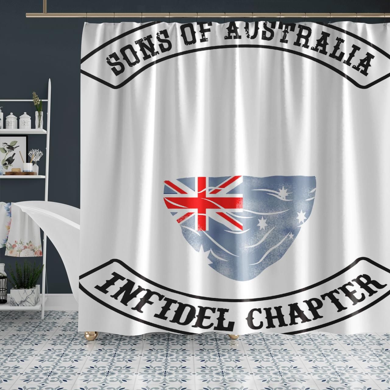 Sons Of Australia Infidel Chapter Shower Curtain