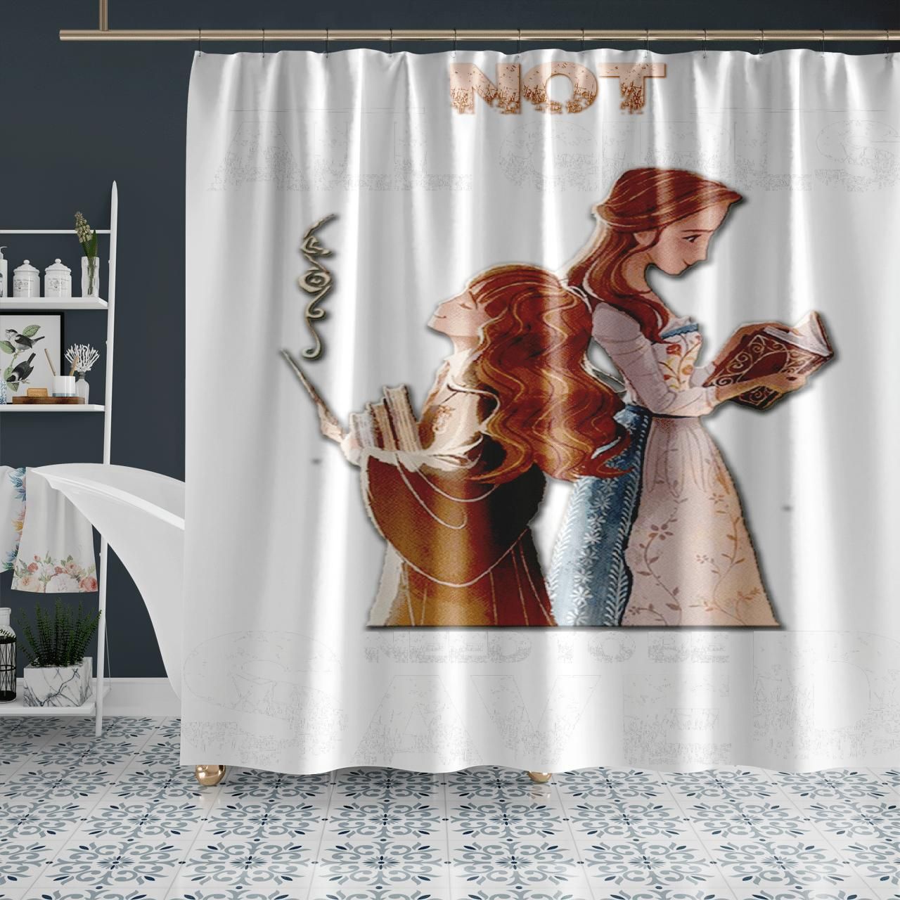 Not All Girls Need To Be Saved Shower Curtain