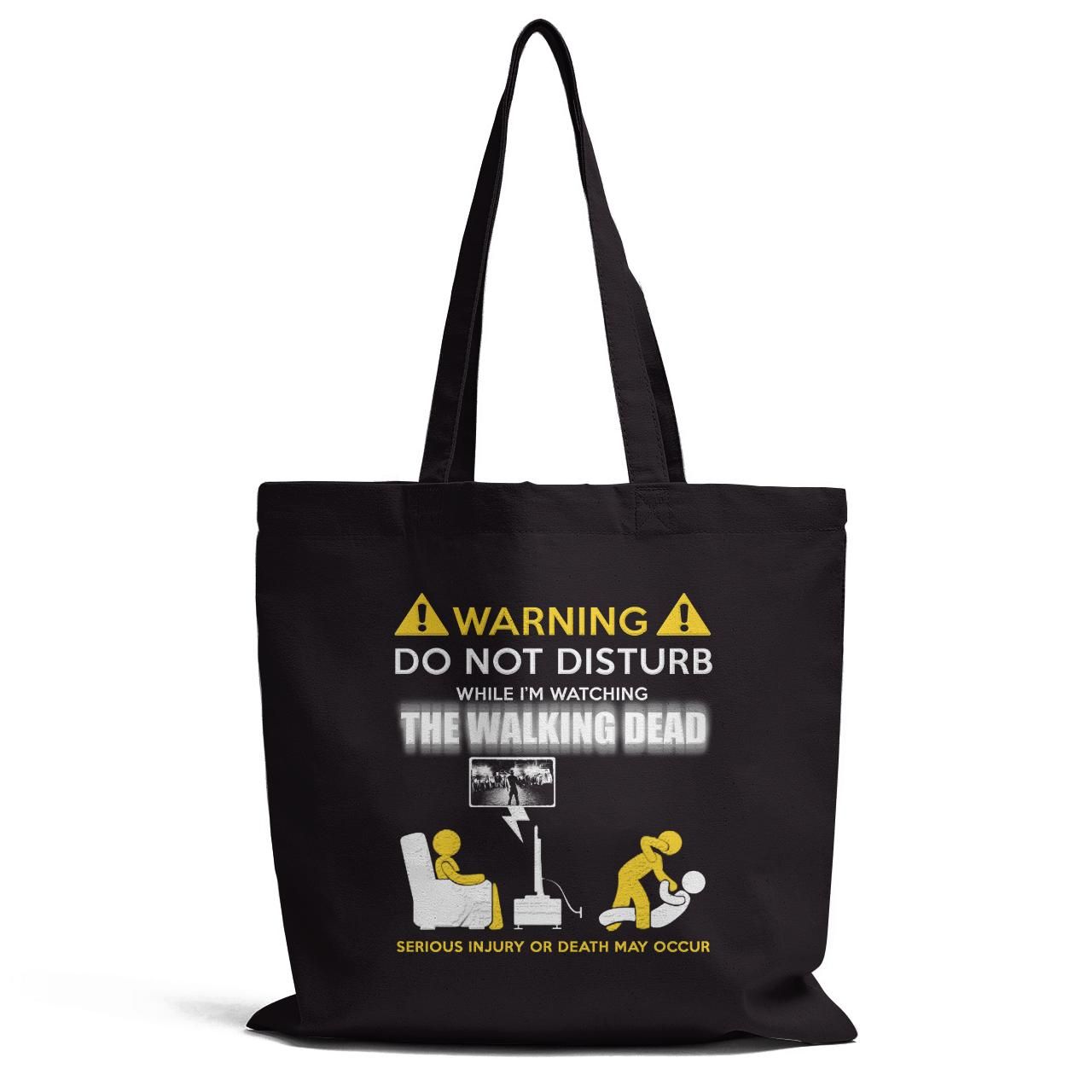 Waring Do Not Disturb While I Am Watching Tote Bag