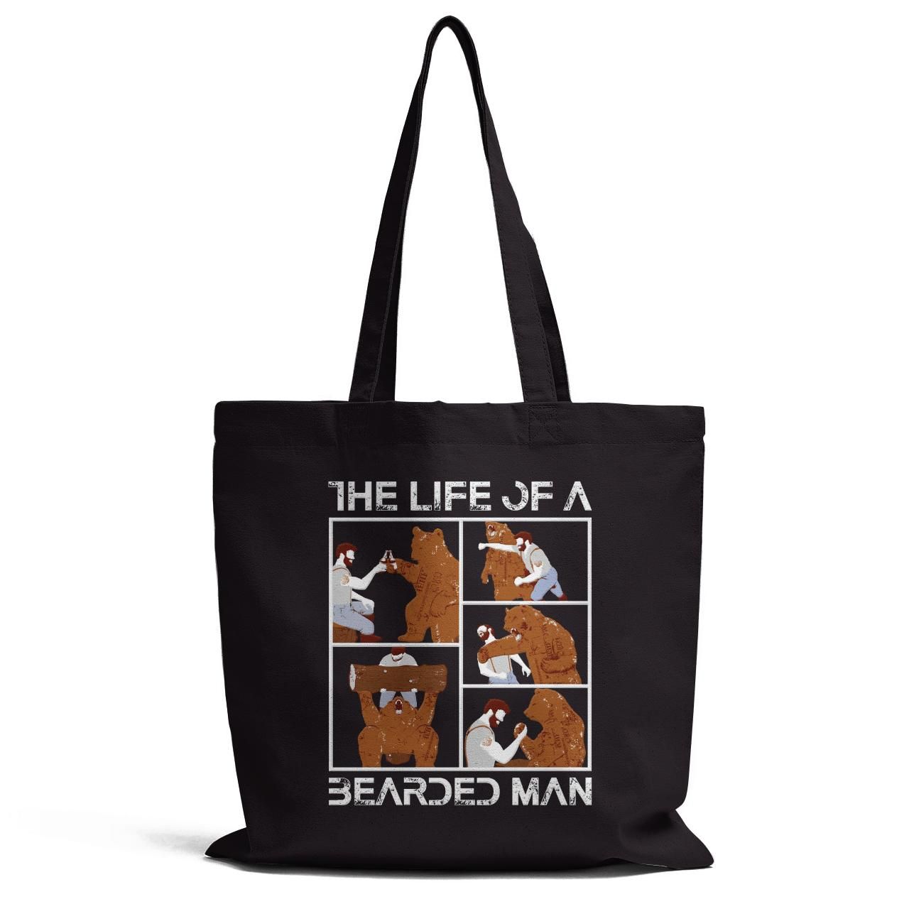 The Life Of A Bearded Man Tote Bag