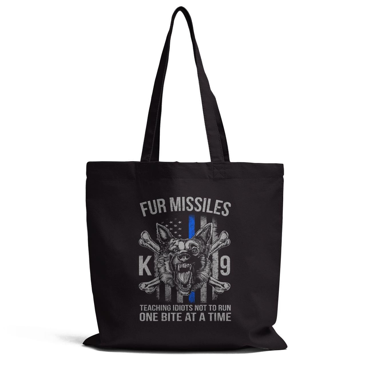 Teaching Idiots Not To Run One Bite At A Time Tote Bag