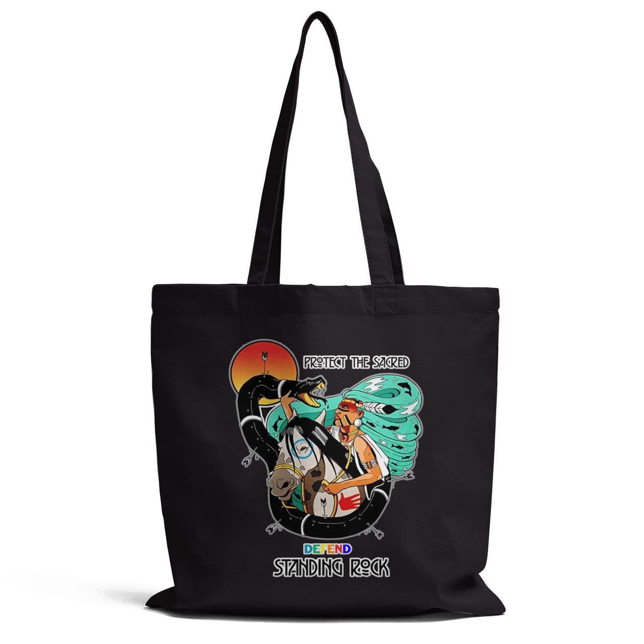 Protect The Sacred Defend Standing Rock Tote Bag