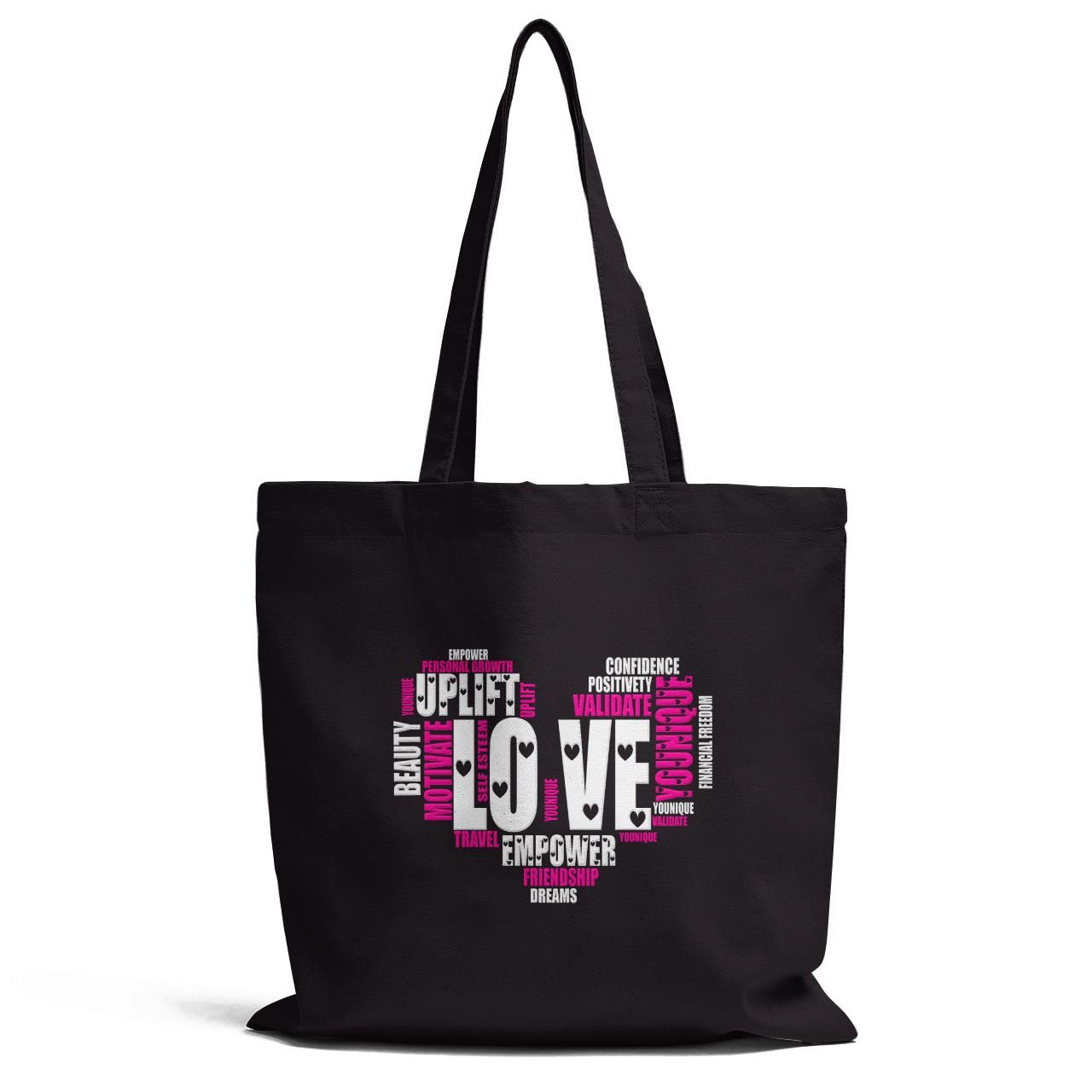 Love You Motivate Younique Personcal Growth Tote Bag