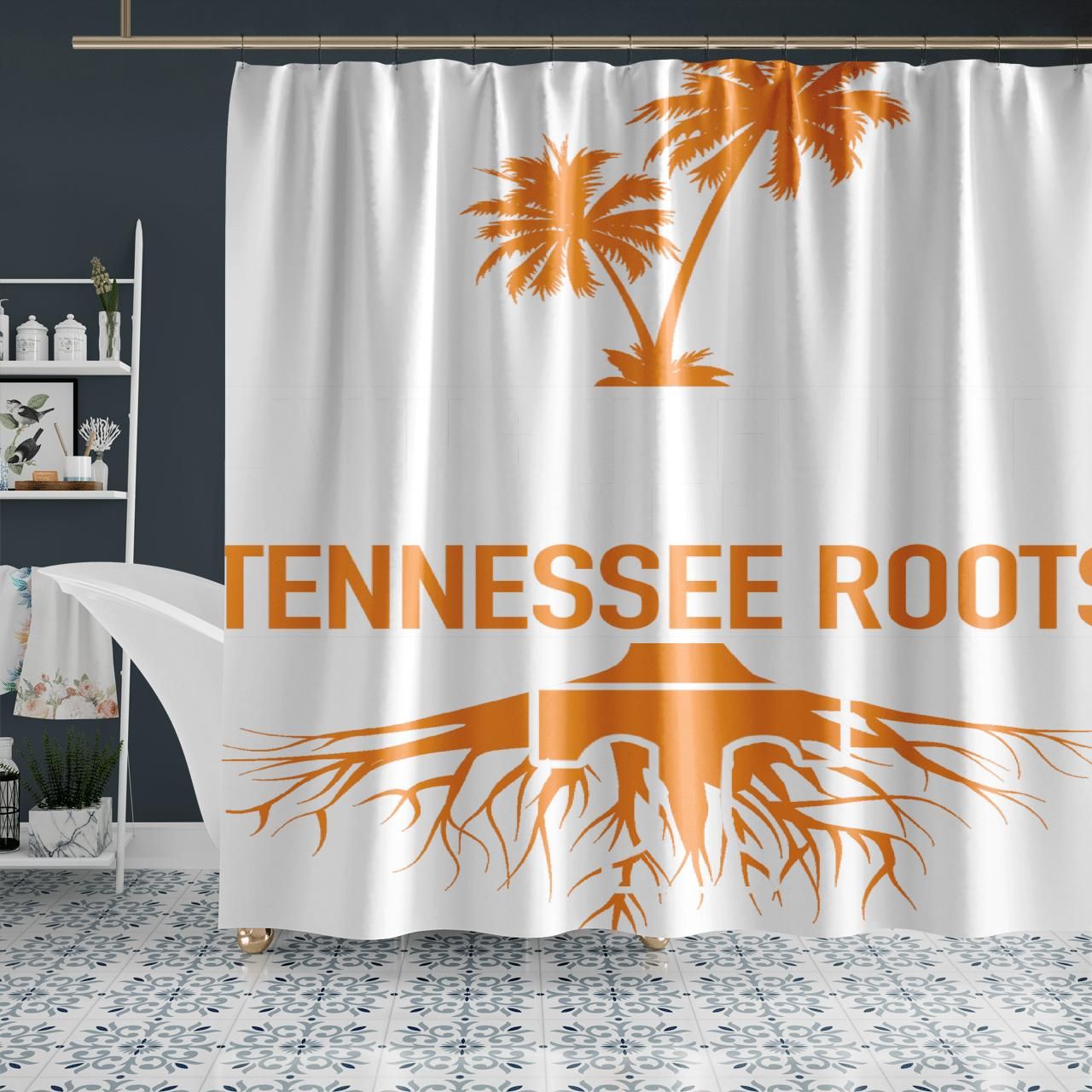 Living In Florida With Tennessee Roots Shower Curtain