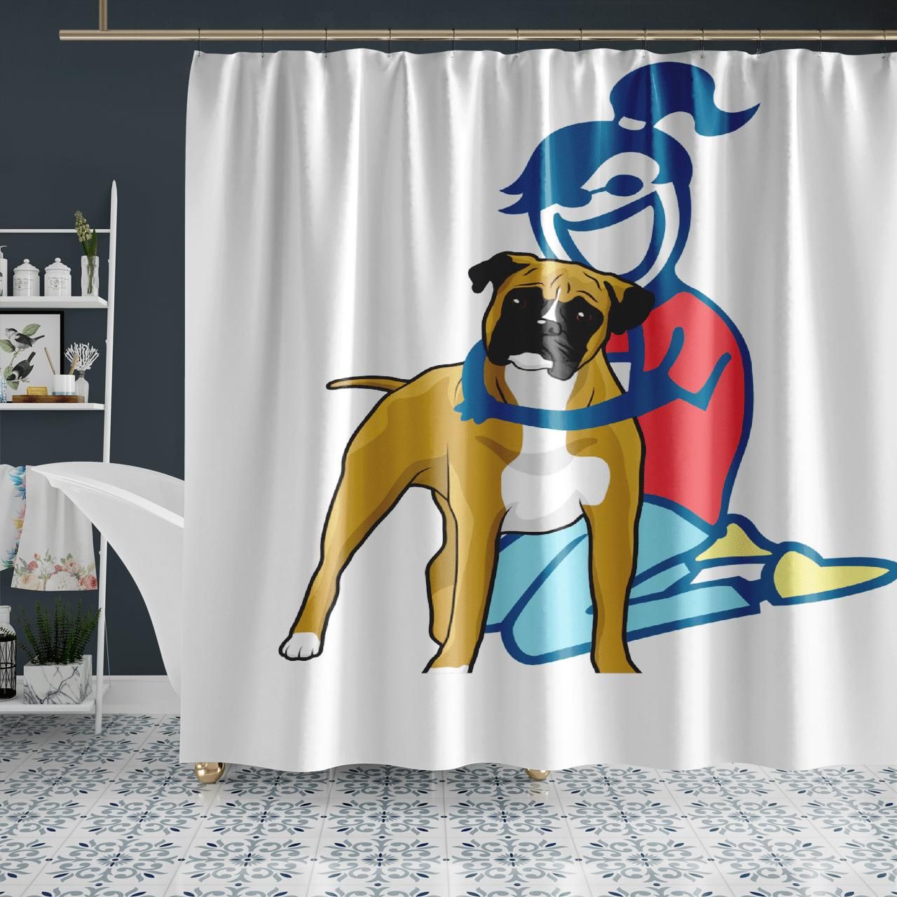 Me And Bower Gift For Dog Lovers Shower Curtain