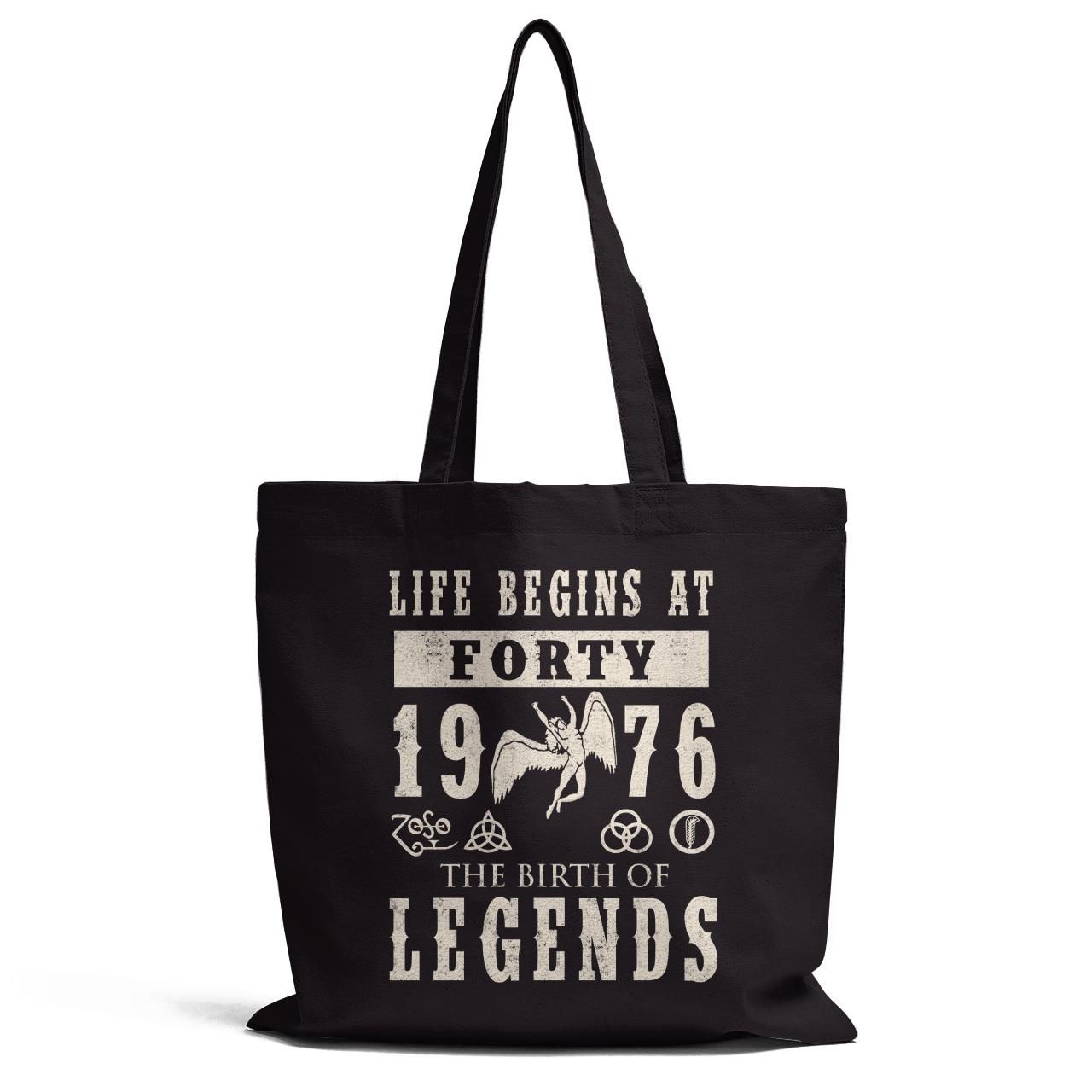 Life Begins At Fortay 1976 Tote Bag