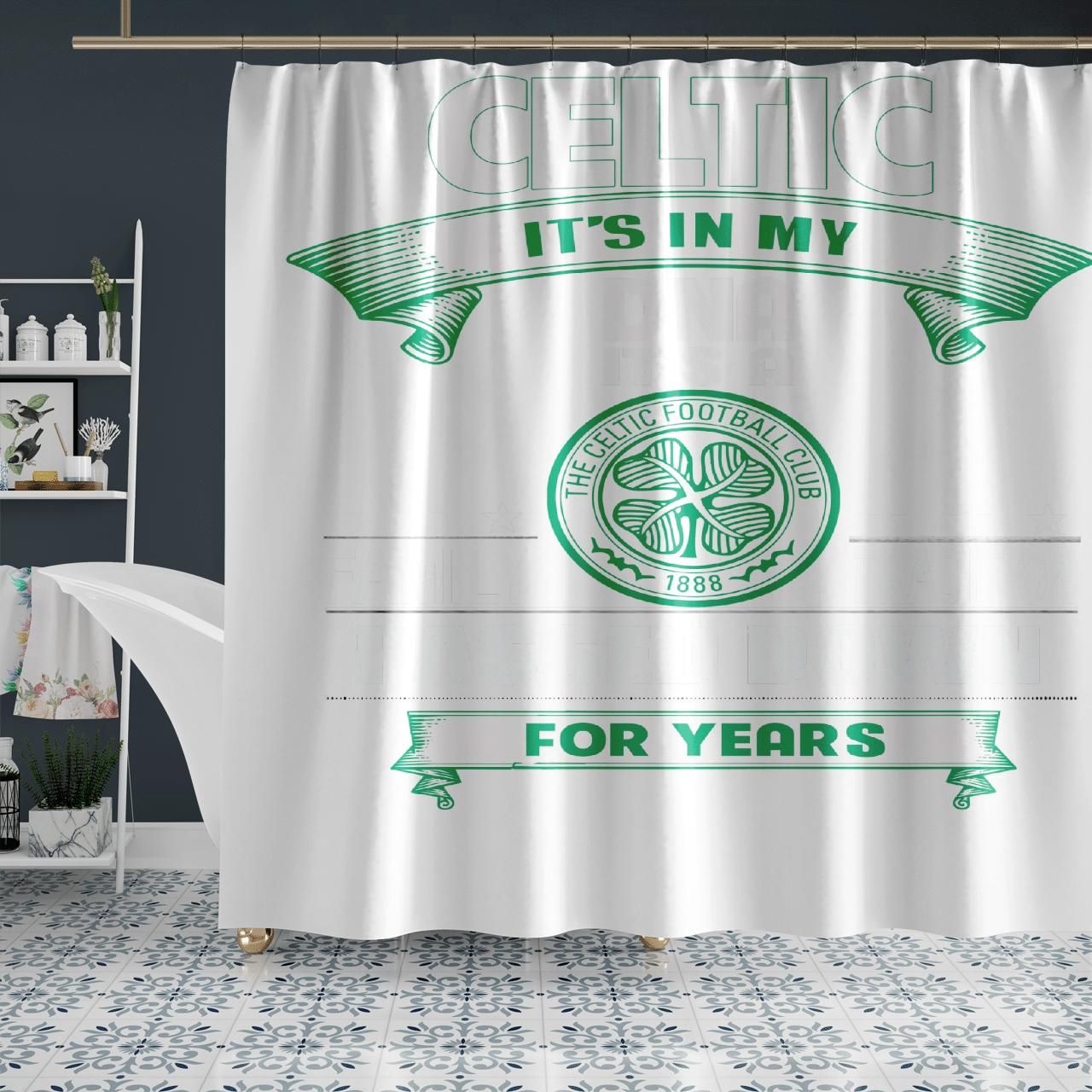 Celtic It Is My Dna Family Tradition Shower Curtain