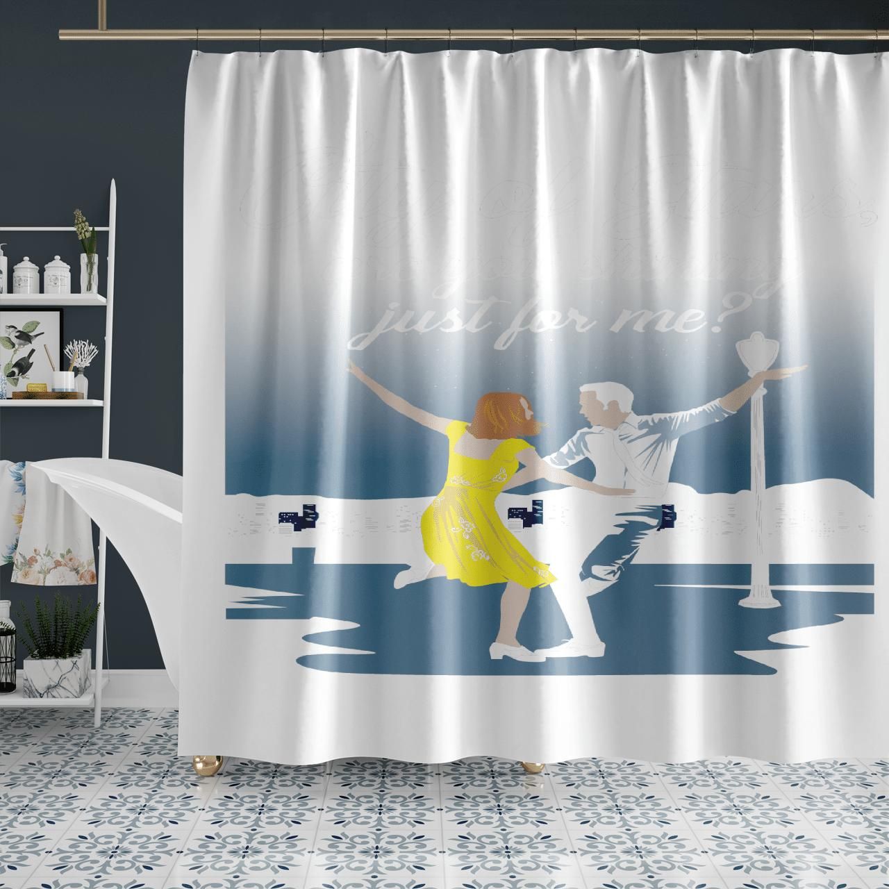 City Of Stars Are You Shining Just For Me Shower Curtain