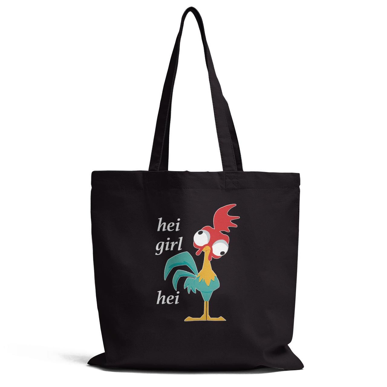 Hei Girl Hei Chicken Tote Bag