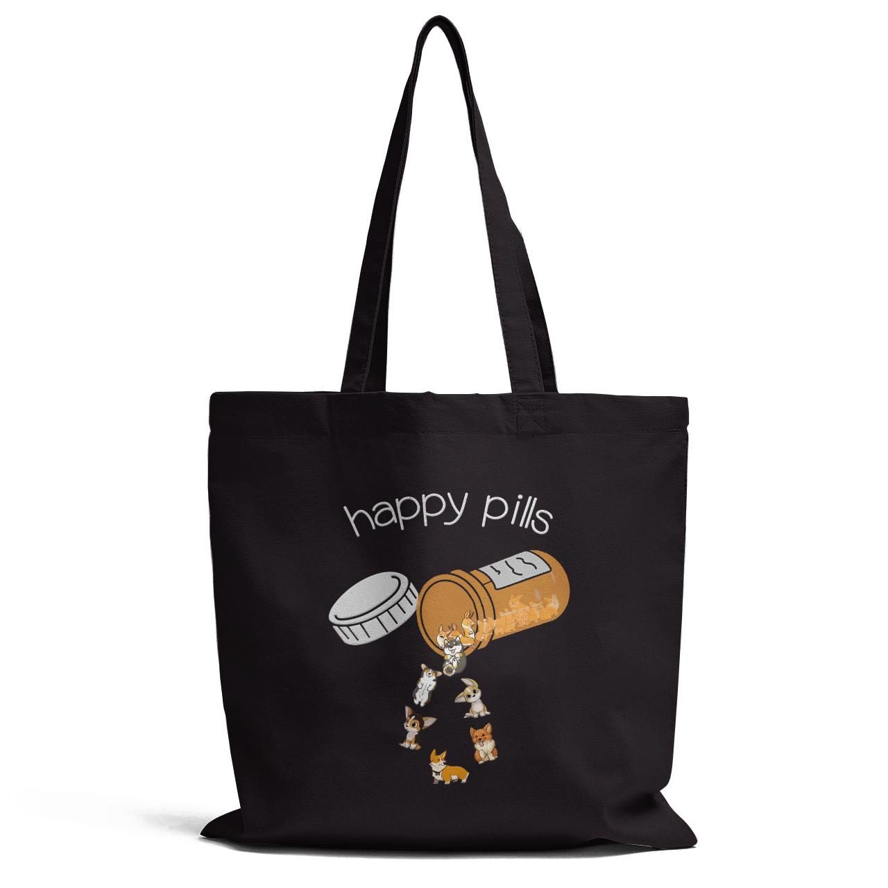 Happy Pills Gifts For Dog Lovers Tote Bag