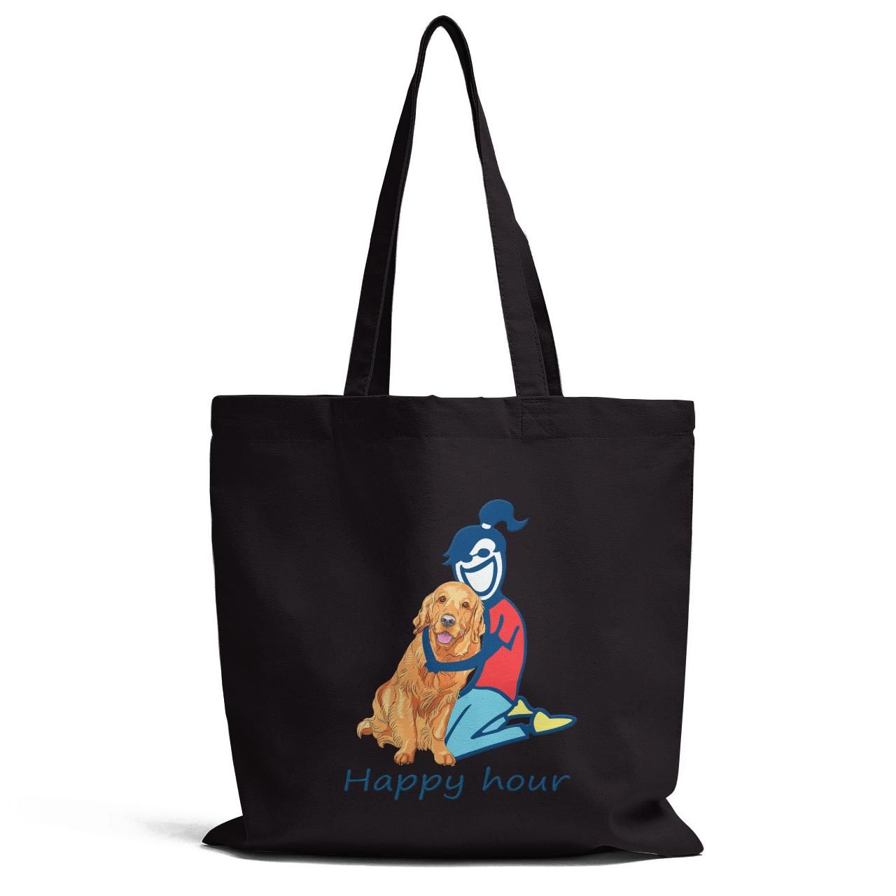 Happy Hour Gift For Dog Lovers Tote Bag